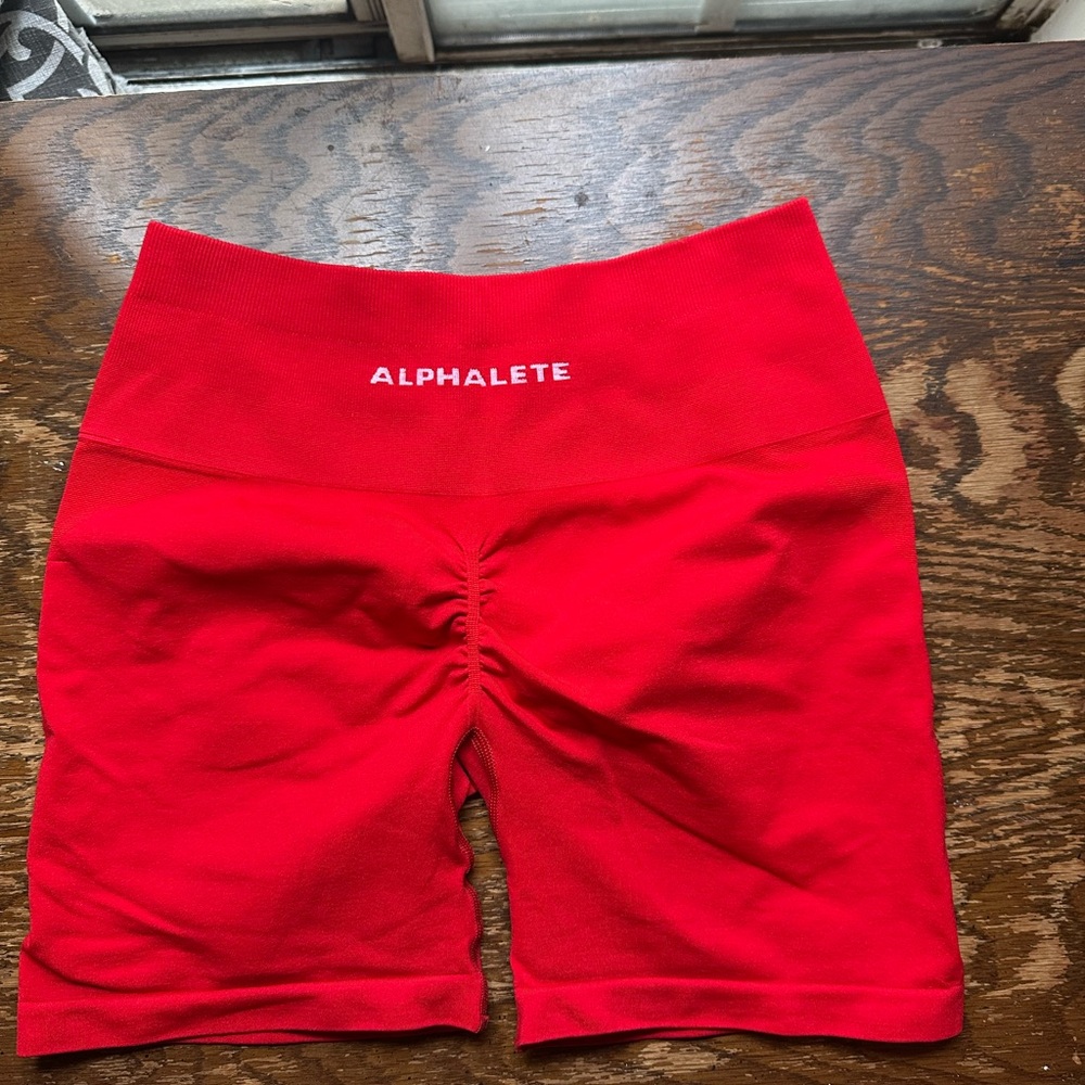 Alphalete Women's Red Shorts